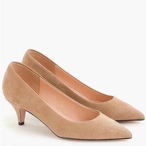 J. Crew Dulci Suede Kitten Heels | Size 7 | Brand New